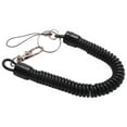 thumbnail image 4 of 4X Lobster Clasp Black Spring Stretchy Coil Cord Strap Keychain Key Chain Rope, 4 of 8