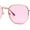 Gold - Pink, variant on Hipster Pop Color Lens Rectangle Retro Victorian Metal Rim Sunglasses Black Purple