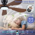 thumbnail image 3 of Ventilador de techo Kviflon de 132 cm, montaje empotrado, luz remota, aplicación, 3 of 9