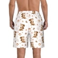 thumbnail image 3 of Kdxio Fall Squirrel Pattern Mens Casual Shorts - Drawstring Summer Beach Sports Shorts for Men, 3 of 9