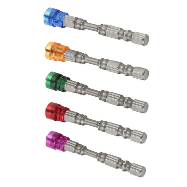 Juego de puntas de destornillador PH2 con cabeza en cruz magnética para tornillos para paneles de yeso, vástago de 1/4 de pulgada (colores variados)