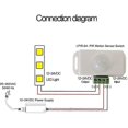 thumbnail image 3 of PIR Infrared Motion Sensor Detector, DC 12V-24V Strip Light Motion Sensor Switch, for Wardrobe Cabinet Stairs Kitchen, 3 of 5