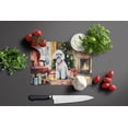 thumbnail image 2 of Poodle Cozy Christmas Glass Cutting Board Large 12 in x 15 in, 2 of 5