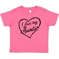 thumbnail image 3 of Inktastic I Love My Auntie in Black Chalk Heart Boys or Girls Baby T-Shirt, 3 of 5