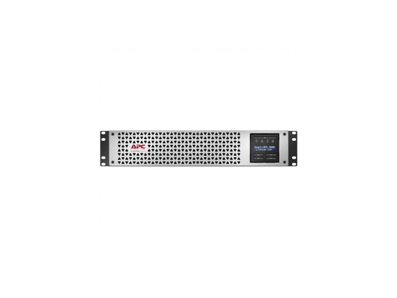 APC by Schneider Electric Smart-UPS, Lithium-Ion, 3000VA, 120V with SmartConnect Port - 2U Rack-mountable - 2 Hour Recharge - 120 V, 125 V Input - 120 V AC Output - Sine Wave - 2 x NEMA 5-20R, 6 x