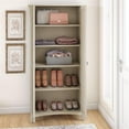 thumbnail image 3 of Pemberly Row Armoire de Rangement Haute avec Portes en Blanc Antique, 3 of 7
