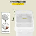 thumbnail image 4 of KFFKFF Ingredient Bin with Casters 21 gallon Mobile Restaurant Kitchen Flour Bins Food Container Storage Containers, 4 of 9