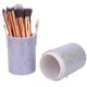 thumbnail image 3 of Portatil portátil de cuero PU para brochas de maquillaje, soporte para tubos, herramienta contenedora de cosméticos de viaje, 3 of 8