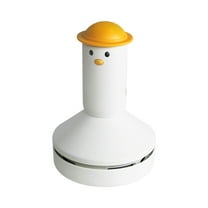 AuroraX Rechargeable Cute Cordless Desk Vacuum and Mop Combo Small Household Desktop Vacuum Cleaner with Crevice Tool Lightweight Portable Powerful Bagless Vac Gift for Women or Home(White)