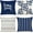 Dark Blue, variant on Pillow Covers 16x16 Set of 4, Modern Sofa Throw Pillow Cover, Decorative Outdoor Linen Fabric Pillow Case for Chair Sofa Couch Bed Car, Dark Blue
