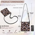 thumbnail image 7 of Kuiaobaty Skull Flower Print Crossbody bag for Women, Day of The Dead Vegan Leather Hobo Handbag Crossbody, Medium Size Shoulder Purse with Adjustable Strap for Travel, 7 of 7