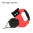 thumbnail image 2 of Correa retráctil para perros, correa para perros de 3 m, retráctil con linterna, correa para caminar para perros pequeños, medianos y grandes, cordón de nailon sin enredos de 360 °, entrenamiento, 2 of 6