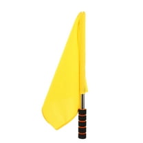 ROSENICE Flags Youth Traffic Control Flag Comfortable Handle Flag 40X30CM Yellow