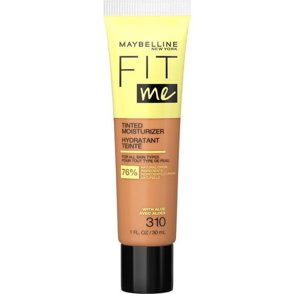 Maybelline Fit Me Tinted Moisturizer, Natural Coverage, Face Makeup, 310, 1 fl. oz.
