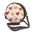 thumbnail image 2 of Lsque Flower Chicken Pattern Shoulder Bag – Microfiber Leather Crossbody with Detachable Strap & Handle Ring, Waterproof & Durable, Elegant Everyday Carry, 2 of 5