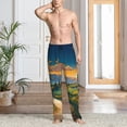 thumbnail image 2 of Naloa Sunflowers At Sunset Pajama Pants Men, PJ Bottoms, Sleep & Lounge Pants-Small, 2 of 6