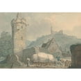 thumbnail image 3 of Carl Philipp Fohr 14x11 Black Modern Framed Museum Art Print Titled - View of Weinheim on the River Neckar (1800-1818), 3 of 5