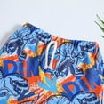thumbnail image 4 of Baby Boy Swim Trunks Toddler Kids Boys Dinosaur Print Swim Trunks Quick Dry Breathable Board Shorts Casual Beach Shorts Baby Swimsuit Boy Blue 18 Months-24 Months, 4 of 6