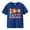 Blue, variant on 100 Days of School Tee for Boys & Girls, Fun Floral Letter Print Cotton T-Shirt, Cute for Back to School Tops, 2 to 13T