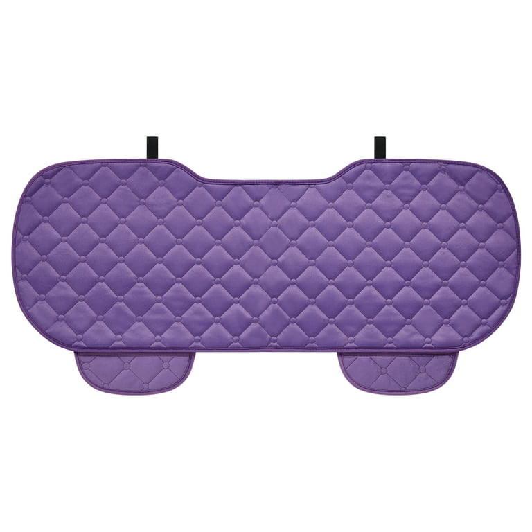 3pcs/set Lavender Colored Winter Car Seat Cushion, Thick Soft