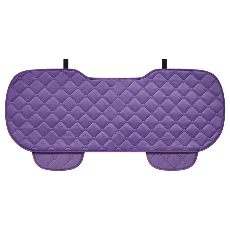 3pcs/set Lavender Colored Winter Car Seat Cushion, Thick Soft