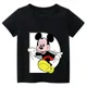 thumbnail image 3 of Camiseta de algodón con combinación de letras y nombre personalizado de Disney para niños, camiseta de manga corta con fuente ABCDE de Mickey Mouse, 3 of 5