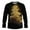 Gold, variant on Christmas Tees For Men Crew Neck Xmas Graphic Print Long Sleeve Pullover Casual Stylish Holiday Funny Tops (XS, Blue-E)