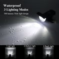 thumbnail image 4 of USB Rechargeable 800 Lumen LED Bike Light with Tail Light and Secure Tool Free Mount, 4 of 7