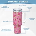 thumbnail image 5 of Goofa Watermelon Print 40oz Ice Bully With Handle And Straw Stainless Steel Vacuum Insulated Cup And 2 In 1 Straw Lid, 5 of 8