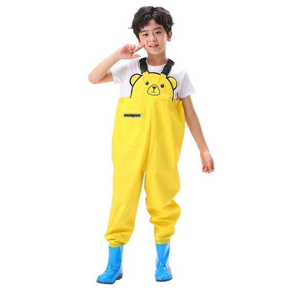 Little Baby Boys Romper Set Kids Chest Waders Youth Fishing For Children Water Proof Hunt With Boots Cute Bodysuit Gift Size 8-9T
