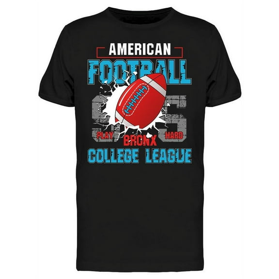 Football College League T-Shirt Men -Image by Shutterstock, Male XX-Large