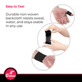 thumbnail image 4 of Cramer Eco-Flex Self-Stick Stretch Tape, Black, 3" x 6 yds, Cohesive Athletic Bandage, Athletic Trainer Flexible Sports Underwrap, Easy Tear Vet Wrap for Pets, Self Adhesive Bandage Roll, 16 Rolls, 4 of 8