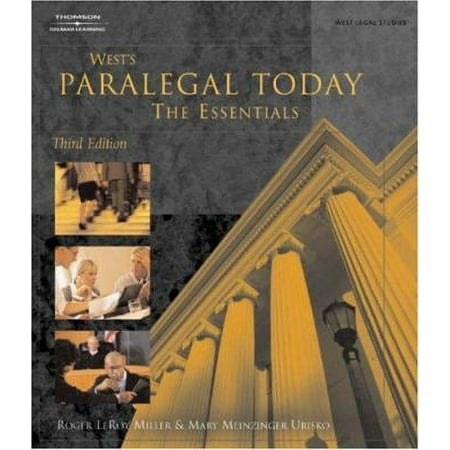 Pre-Owned Paralegal Today: The Essentials (Paperback) by Roger LeRoy Miller, Mary Meinzinger Urisko, Mary Meinzinger