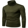thumbnail image 3 of PENGXIANG Mens Winter Thermal Turtle Neck Pullover Stretch Basic Thick T Shirt, 3 of 6