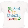 thumbnail image 4 of Inktastic My Aunt in Kentucky Loves Me Boys or Girls Long Sleeve Baby Bodysuit, 4 of 5