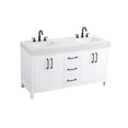 thumbnail image 6 of Elegant Kitchen and Bath 60 inch Double Bathroom Vanity In White, 6 of 10