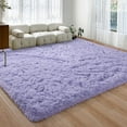 thumbnail image 5 of Homore Cute Fluffy Velvet Carpet Soft Washable Area Rugs for Bedroom/ Living Room Decoration, 5' x 8' Lavender, 5 of 8