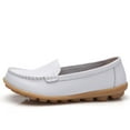 thumbnail image 6 of Juosiy Women's Non Slip Work Shoes Comfortable Dressy Loafers Casual Round Toe Moccasins Driving Flats, 6 of 8