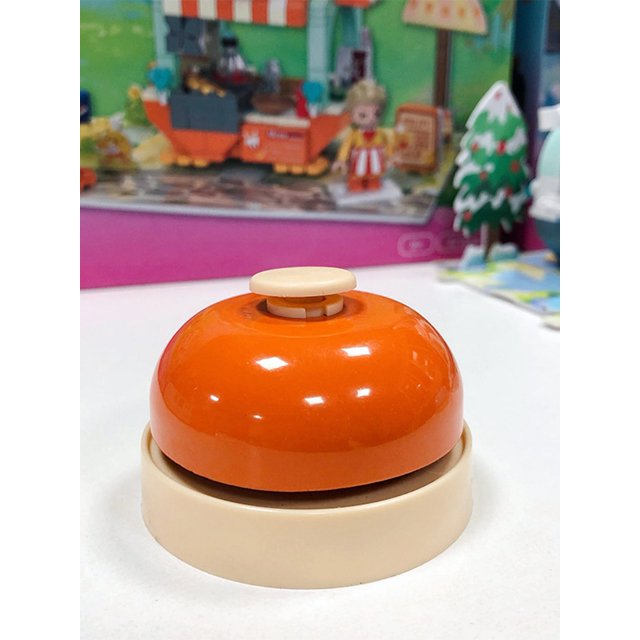 1pc Pink Handheld Bell For Contest Or Quiz Game