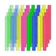 thumbnail image 2 of Reglas de Plástico 12 Pulgadas, 32 Piezas Métricas A Granel Transparentes Colores Surtidos con Centímetros y Milímetros., 2 of 8