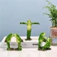 thumbnail image 4 of Figuras de rana de yoga, decoración de ranas, pareja de ranas, ranas deportivas, adornos de escritorio, artesanías de resina para decoración del hogar, 4 of 5