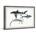thumbnail image 2 of Marmont Hill Gray Sharks Framed Wall Art, 2 of 6