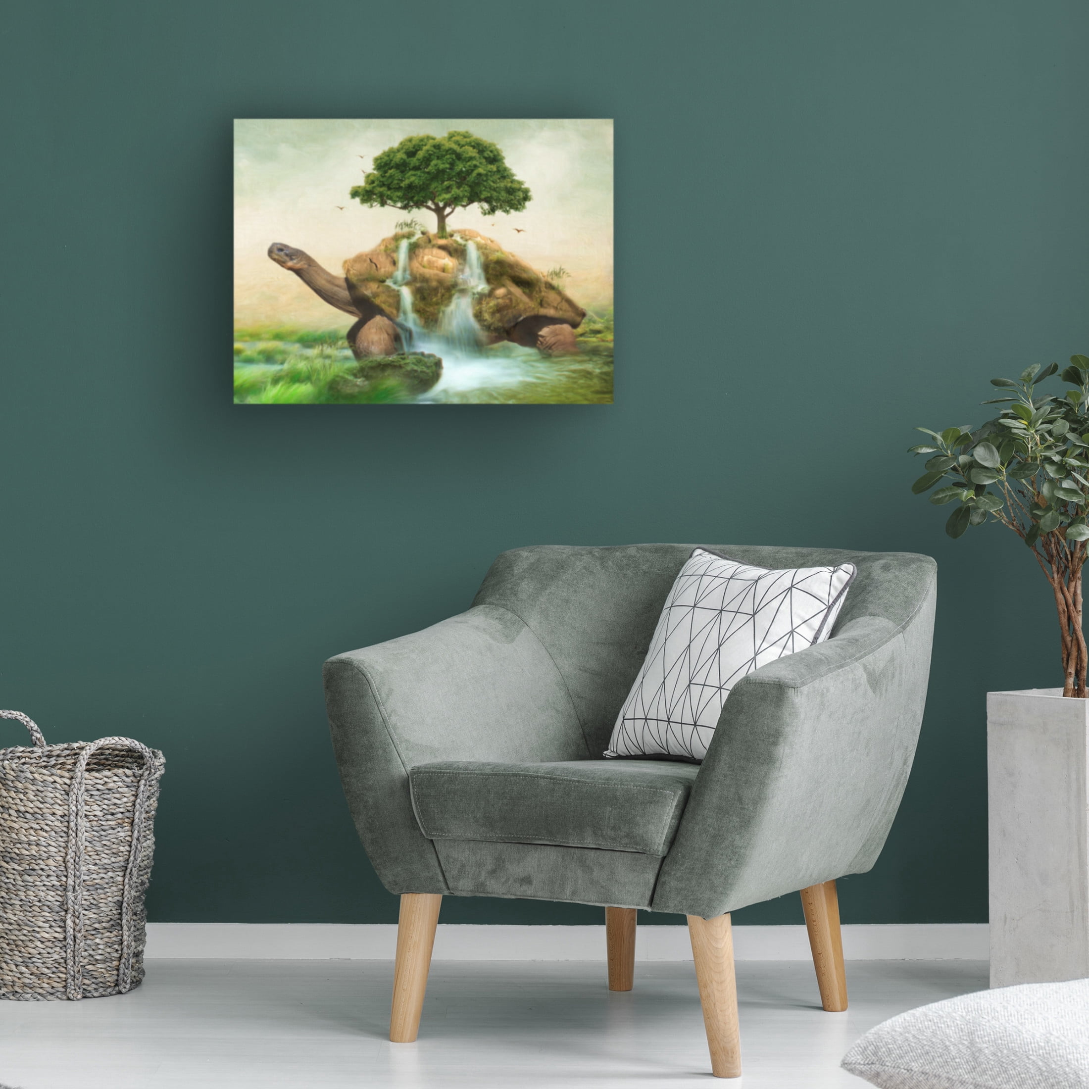 Canvas Wall Art - Trudi Simmonds 'Seeds of Hope Tap' Wall Art for Living Room, Bedroom, or Office Décor by Trademark Fine Art - 47 x 47 Inches