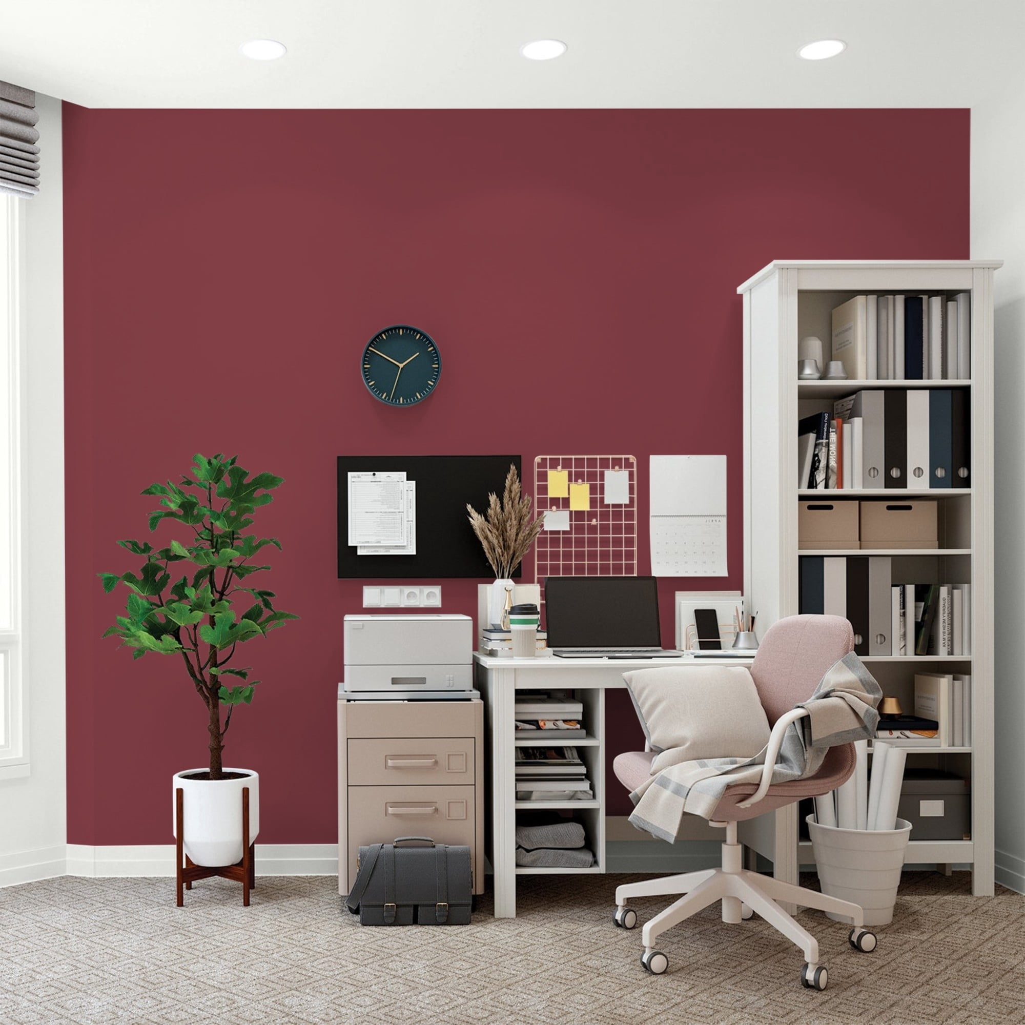 Glidden High Endurance Plus Ruby Lips Flat Interior Paint and Primer, 1 Quart