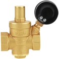 thumbnail image 2 of Regulador reductor de presión de agua ajustable DN25, válvula reductora de presión de agua de latón + manómetro de presión de agua (DN25).-, 2 of 5