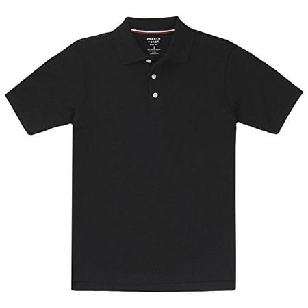 Navy Block - French Toast Short Sleeve Pique Polo Boys Black 10