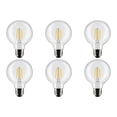 thumbnail image 2 of 4.5W G25 LED - Clear - Medium base - 90 CRI - 2700K - 120V - 6-Pack.Color:Clear,Case QTY:6, 2 of 7
