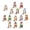 A002- Clear (Calico Cat), variant on 13 Pack, Interchangeable Seasonal Decor Tabby Cat Figurine Set, Cat Decor for Home for All Holiday Occasions Christmas Halloween Easter Valentine's Day St Patricks Day Patriotic
