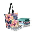 thumbnail image 3 of DIXRUYEE Tote Bag Women Weekender Travel Bag Shoulder Handbag Sunset Hibiscus Printed, 3 of 10