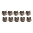 thumbnail image 1 of 10 Piezas de Abalorios de Cabeza de Búho Espaciadores de de Aleación Vintage para Joyas, s, Collares, Accesorios, 0.433 In, Caden cobre plateado Macarena Cuentas espaciadoras de búho, 1 of 8